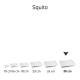 Bord vierkant Squito 30 cm bedrukken
