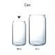 Can glas 35 cl. bedrukken
