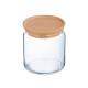 Glazen pot met deksel 0,75 liter bedrukken