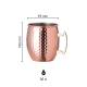 Moscow Mule beker 50 cl. (gehamerd) bedrukken