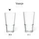 Bierglas Vaasje stapel 25 cl. bedrukken