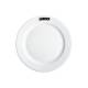 Bord brede rand wit 17 cm. bedrukken