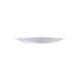 Bord brede rand wit 17 cm. bedrukken