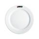 Bord brede rand wit 21 cm. bedrukken