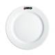 Bord brede rand wit 24 cm. bedrukken
