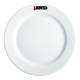 Bord brede rand wit 28 cm. bedrukken