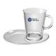 Tribeca Thee 40 cl. SET (schotel BLANCO) bedrukken