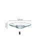 Aroma Schotel glas 14 cm. bedrukken