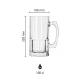 Bierpul Libbey Bier 1 liter bedrukken