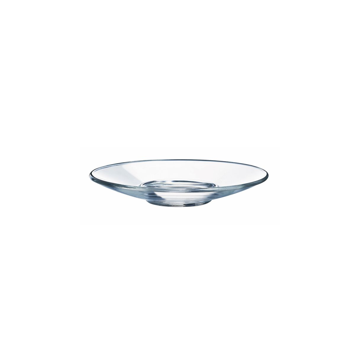 Glazen Aroma Schotel Espressoglas van 12 cm in vooraanzicht met ronde vorm en glad oppervlak. Glazen Aroma Schotel Espressoglas van 12 cm in vooraanzicht met ronde vorm en glad oppervlak.