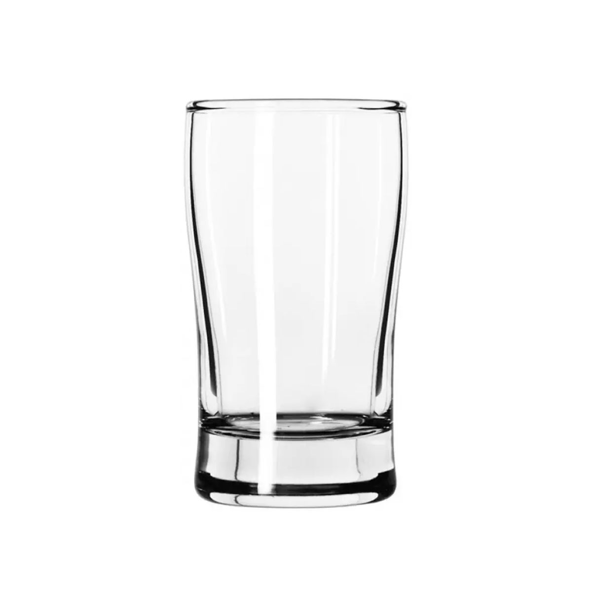 Vooraanzicht van bier proefglaasje Esquire 15 cl. transparant glas met smalle voet. Vooraanzicht van bier proefglaasje Esquire 15 cl. transparant glas met smalle voet.