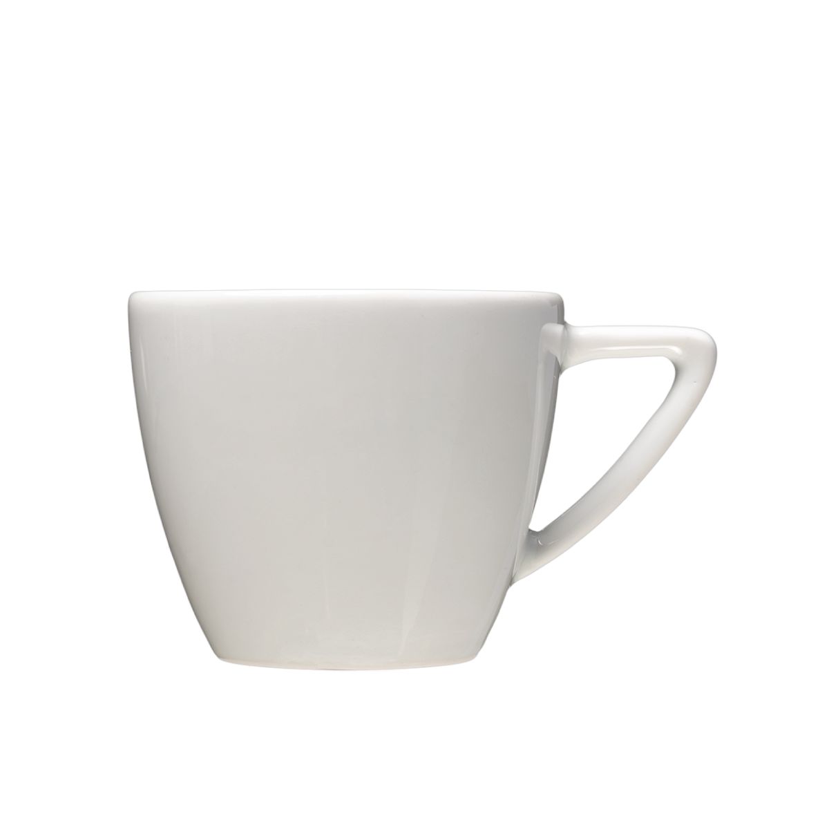 Classic Cappuccino kop van wit porselein met inhoud van 20 cl., recht van voren weergegeven.