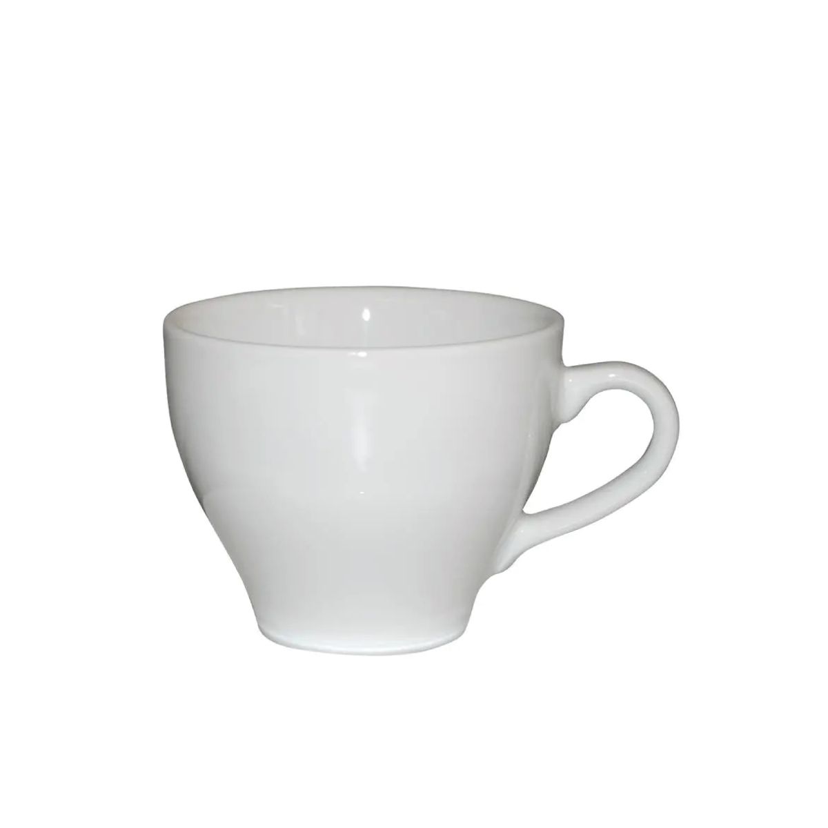 Porseleinen Dom Koffie kop wit 15 cl., gefotografeerd in frontaal aanzicht tegen neutrale achtergrond. Porseleinen Dom Koffie kop wit 15 cl., gefotografeerd in frontaal aanzicht tegen neutrale achtergrond.