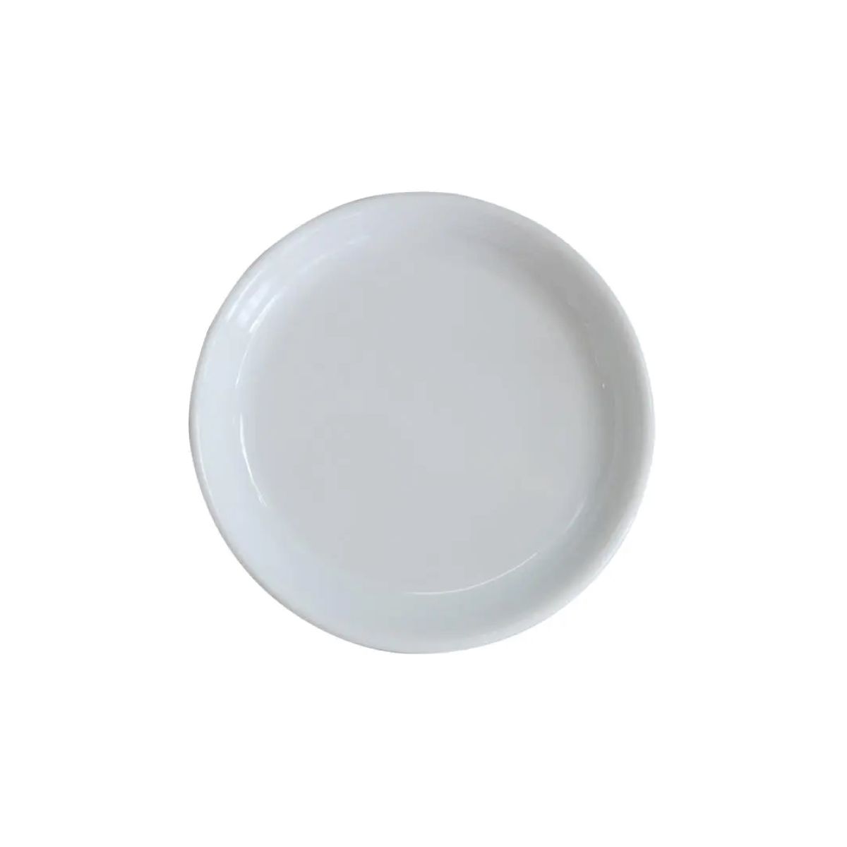 Vooraanzicht van ronde witte theezakhouder van 85 mm porselein, neutraal gepresenteerd tegen effen achtergrond. Vooraanzicht van ronde witte theezakhouder van 85 mm porselein, neutraal gepresenteerd tegen effen achtergrond.